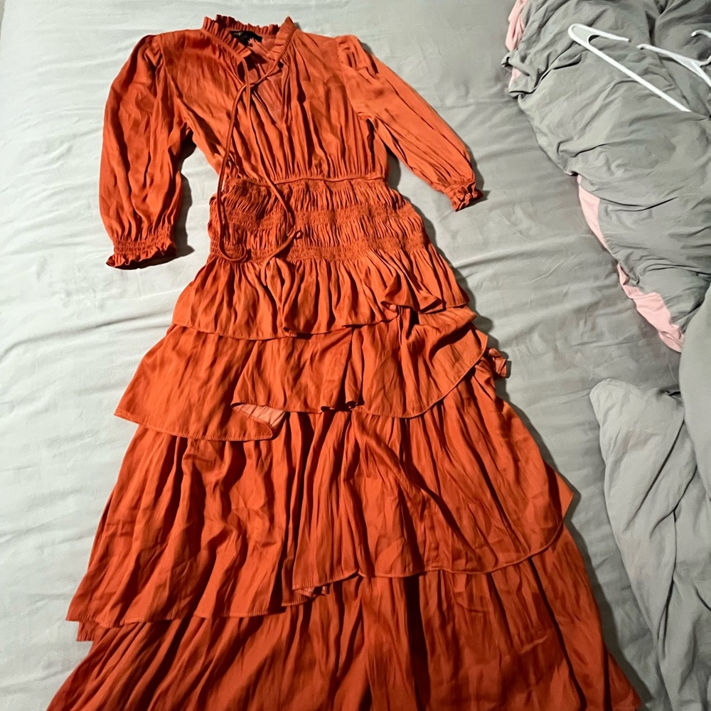 Maje Ruffle  Dress - Picture 2 of 7